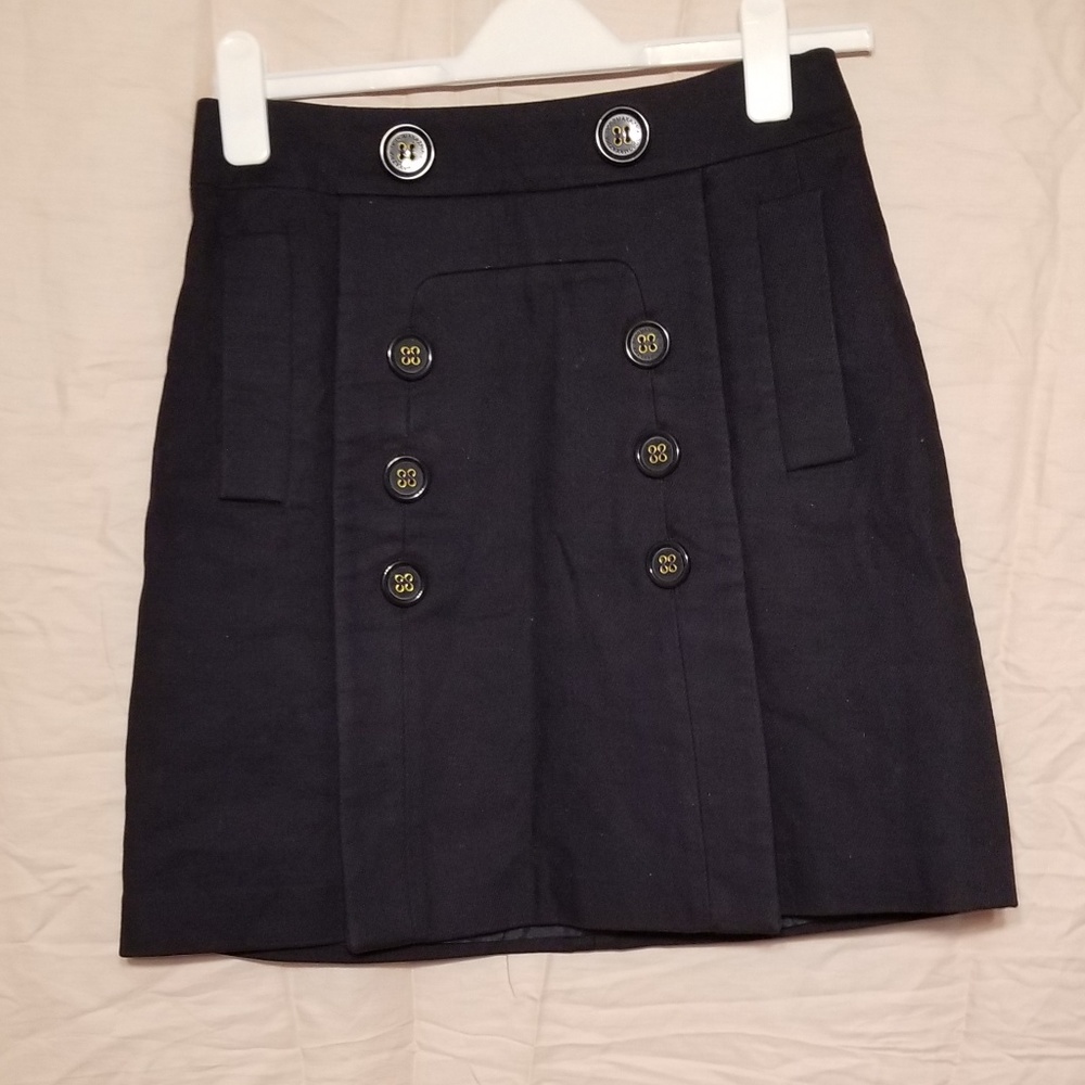 BCBG max azria button sailor skirt